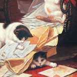 Kittens playing - Henriette Ronner-Knip - part 6
